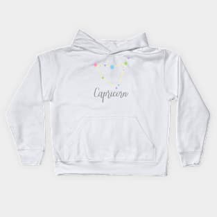 Capricorn Zodiac in Pastels Kids Hoodie